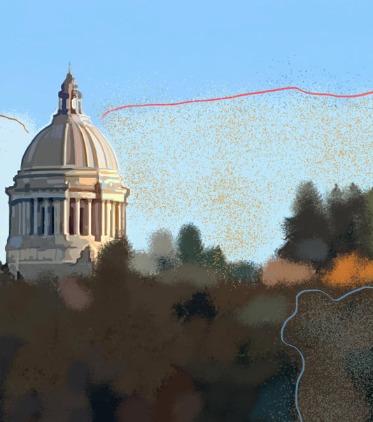 'Fall on Capitol Lake' Print - by Taylor Clinton
