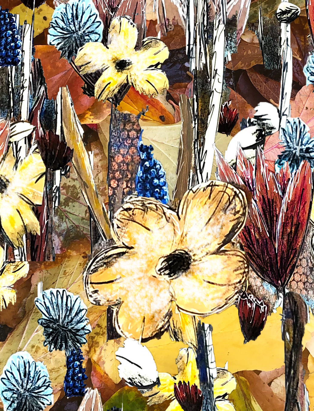 'Pastel Flowers' Print - by Taylor Clinton