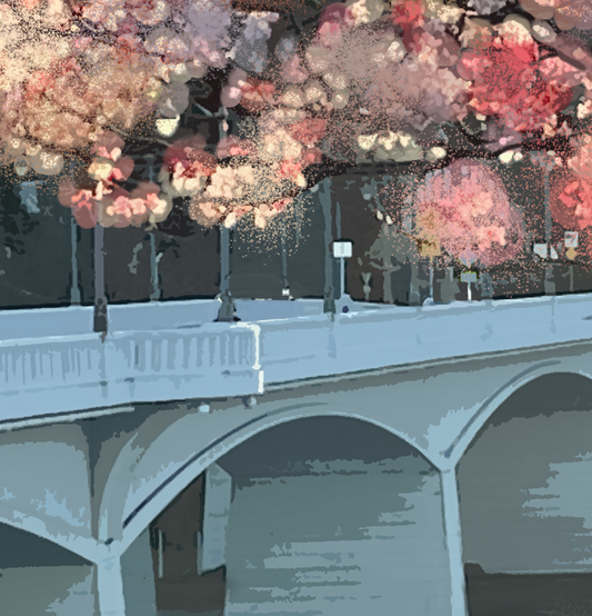 'Blooming Bridge' Print - by Taylor Clinton