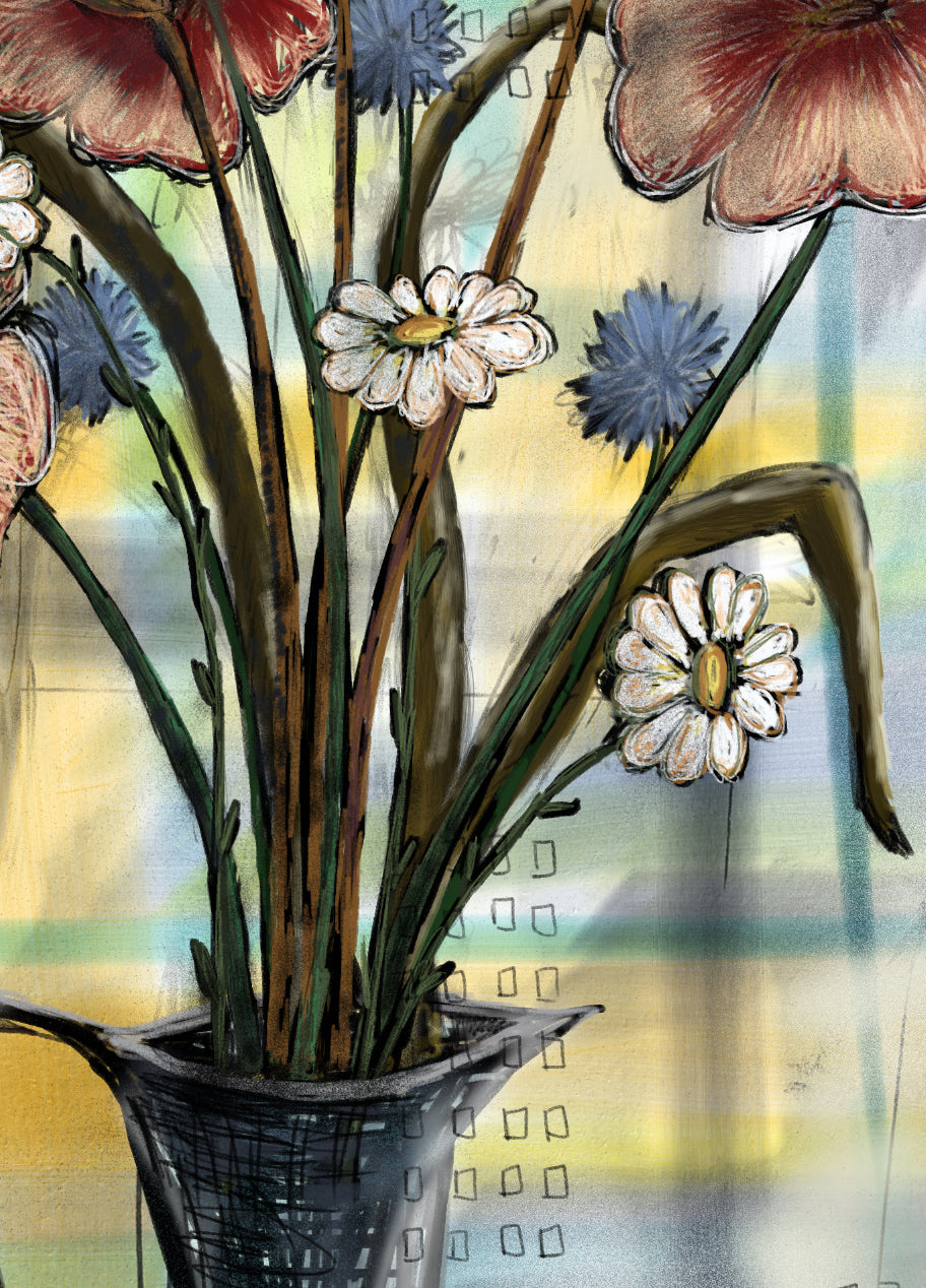 'Skinny Vase', Print - by Taylor Clinton