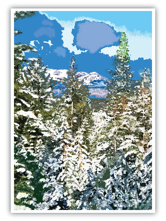 'Tahoe Tree Tops', Print - by Taylor Clinton