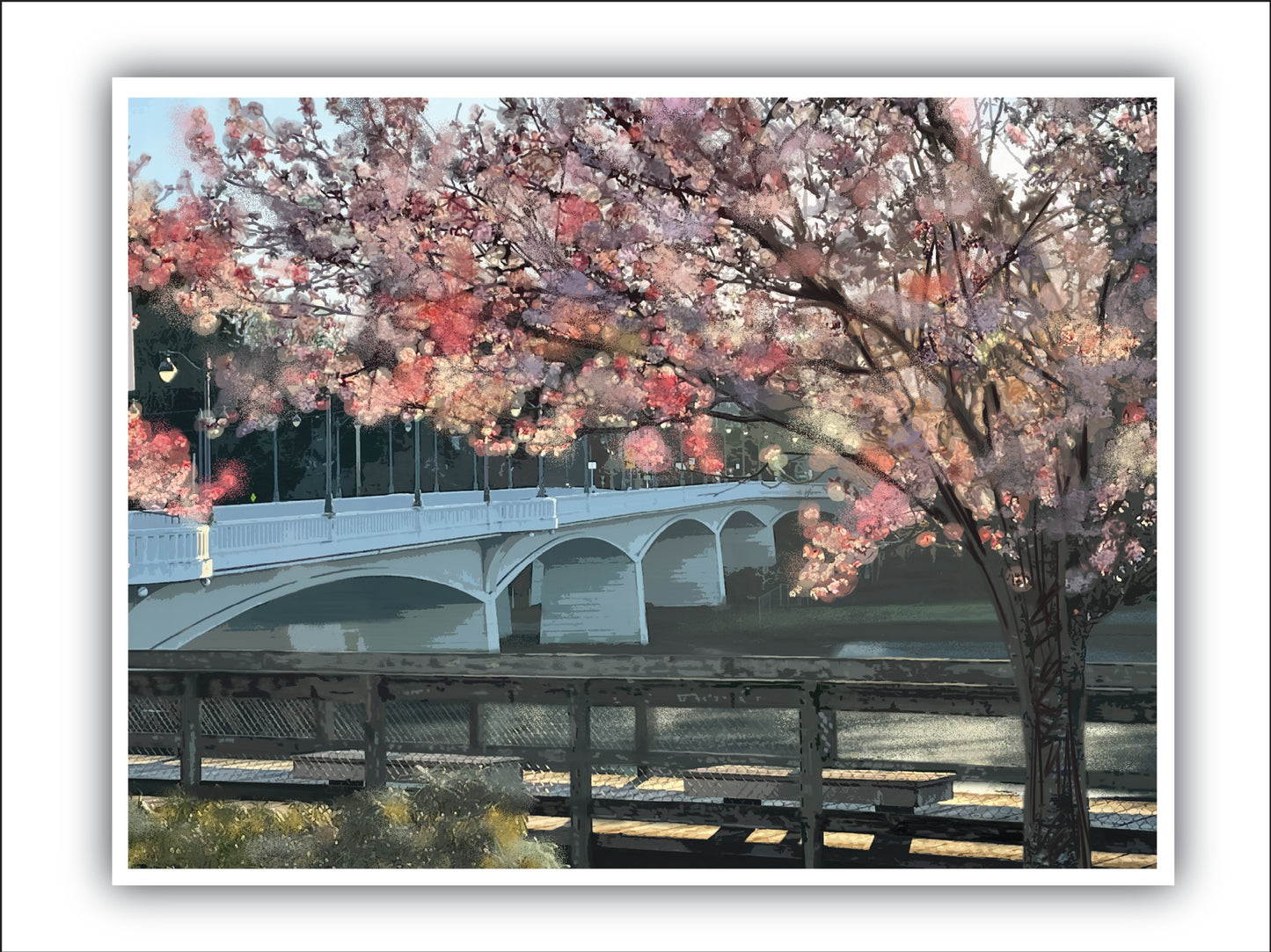 'Blooming Bridge' Print - by Taylor Clinton