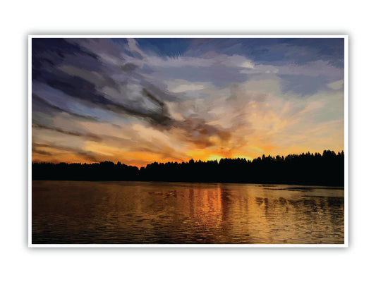 'Capitol Lake Sunset' Print - by Taylor Clinton