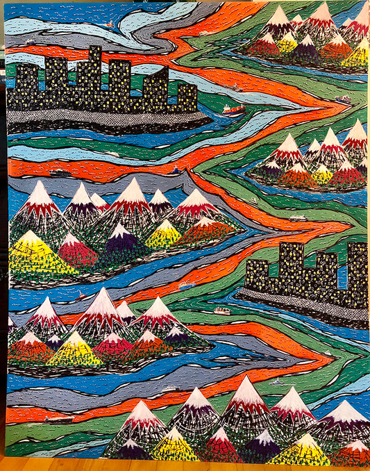 'Channels (Orange) - by Taylor Clinton
