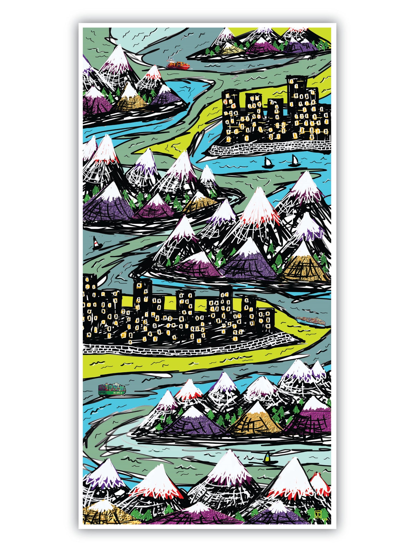 'Sea City' Print - by Taylor Clinton