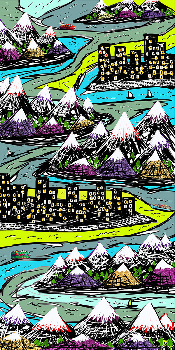 'Sea City' Print - by Taylor Clinton