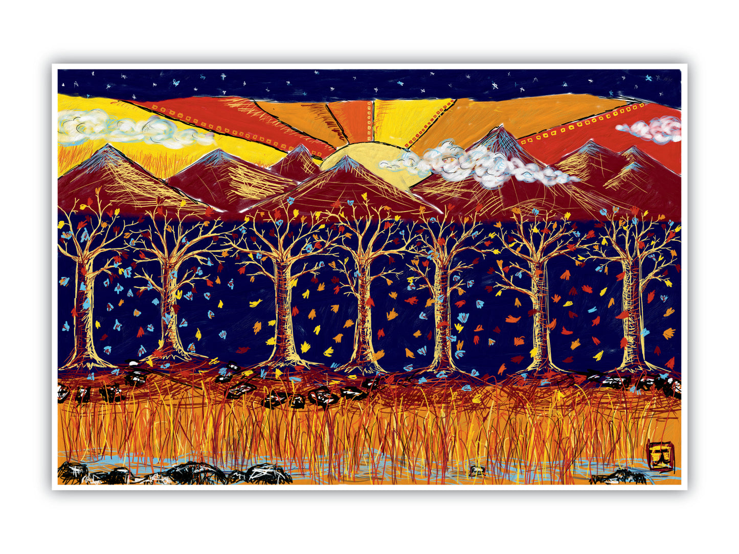 'Fall Sunset' Print - by Taylor Clinton