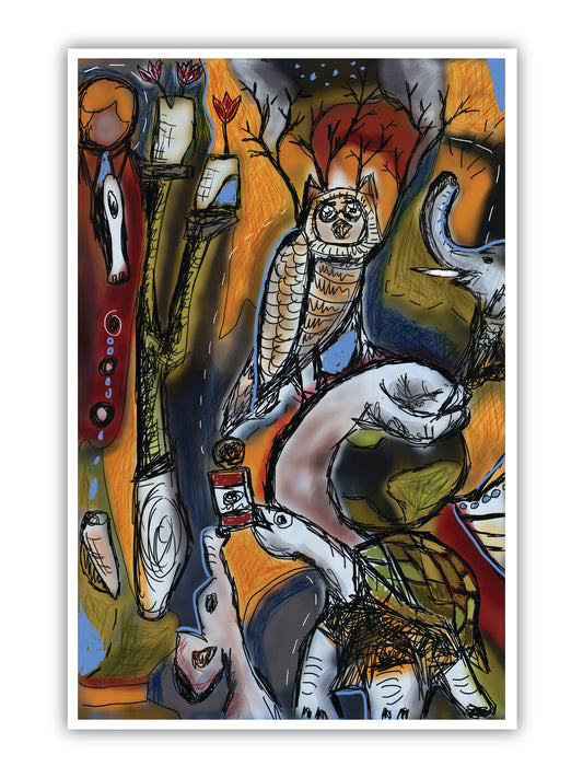 'Madd World', Print - by Taylor Clinton