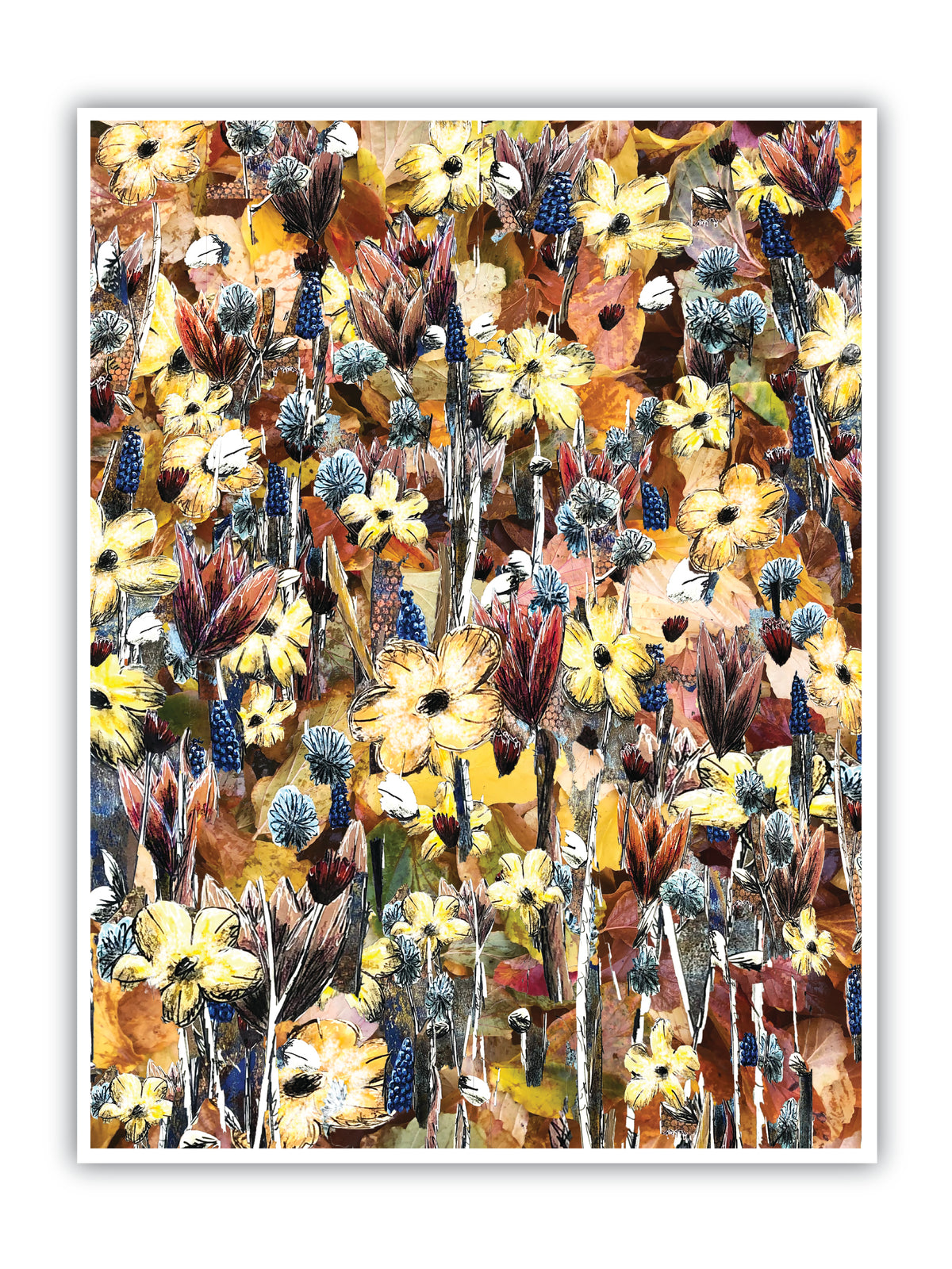 'Pastel Flowers' Print - by Taylor Clinton