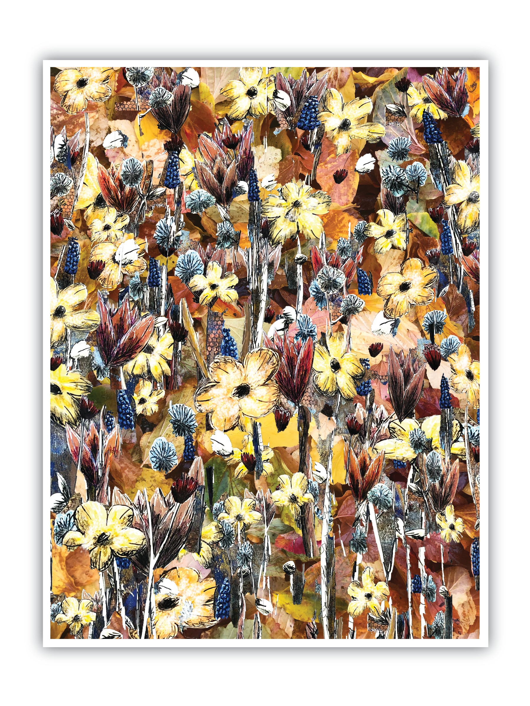 'Pastel Flowers' Print - by Taylor Clinton