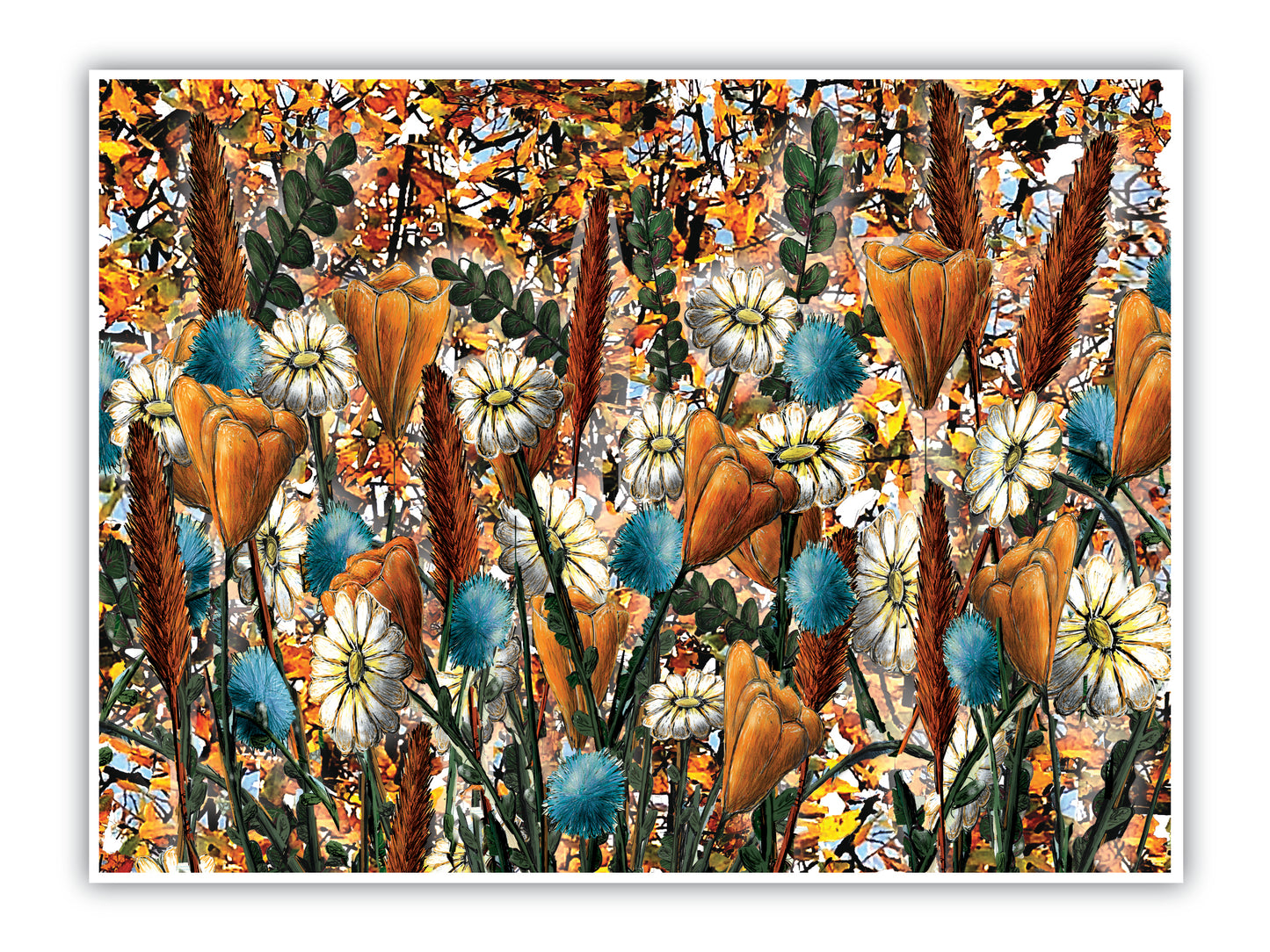 'Pollack Flowers' Print - by Taylor Clinton