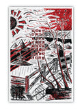 'Red/Black Landscape 2' Print - by Taylor Clinton