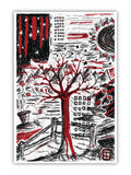 'Red/Black Landscape 1' Print - by Taylor Clinton