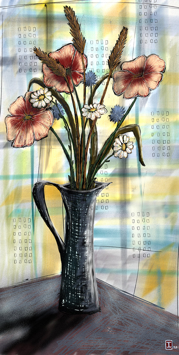 'Skinny Vase', Print - by Taylor Clinton