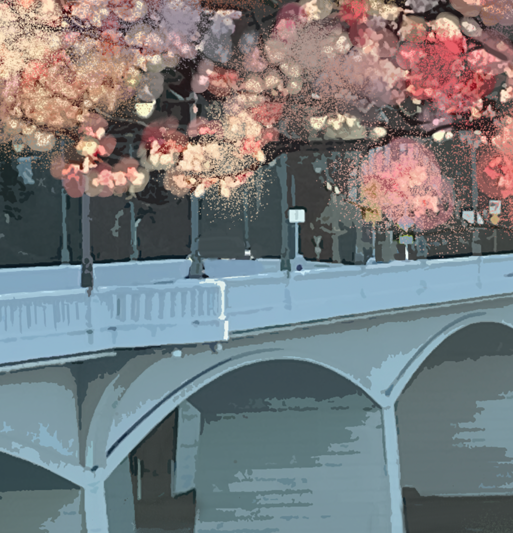 'Blooming Bridge' Print - by Taylor Clinton
