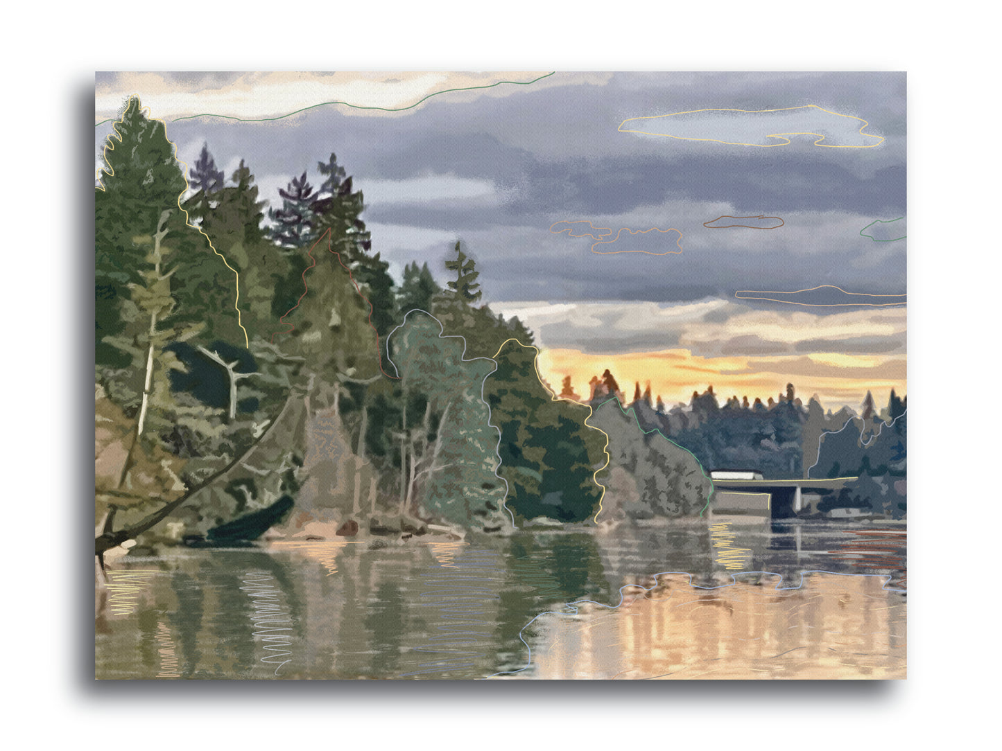 'Sunset Bay', Print - by Taylor Clinton