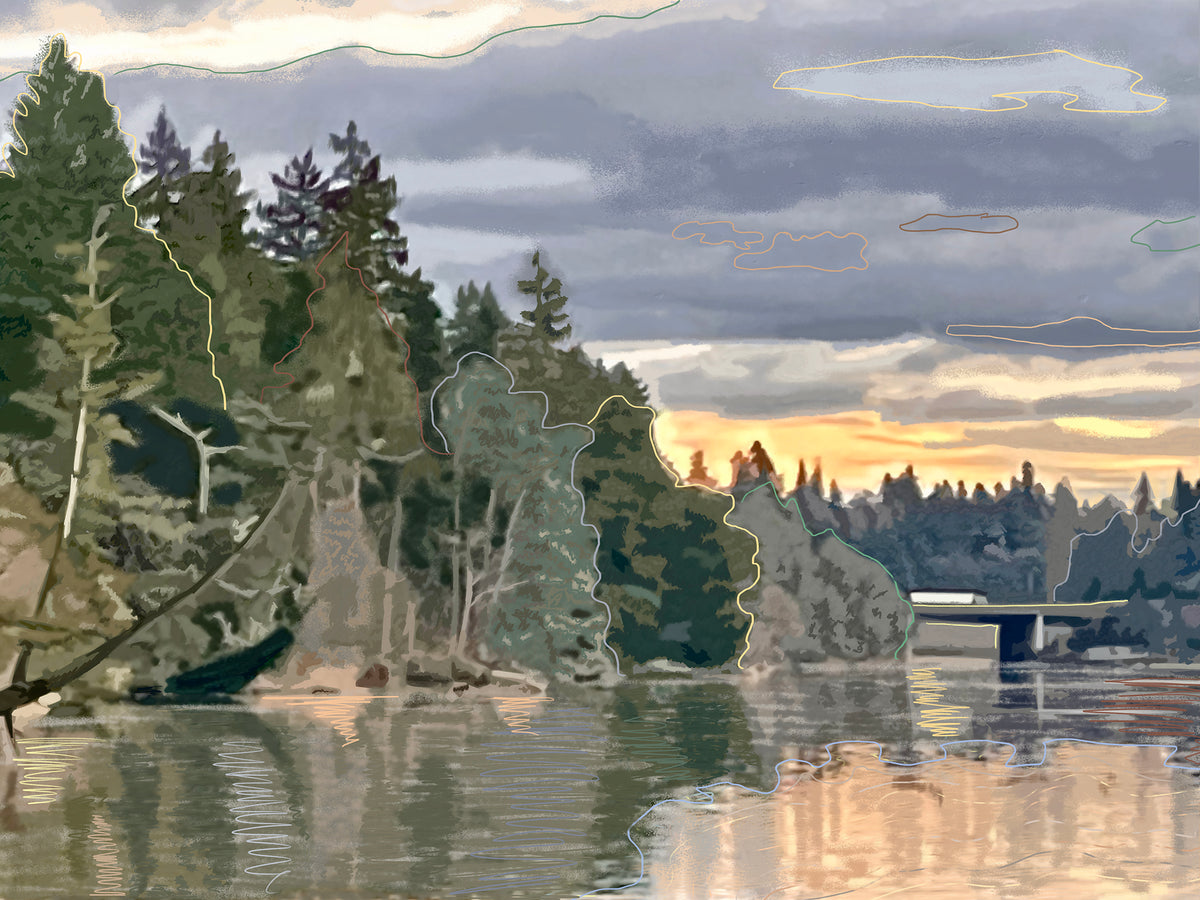 'Sunset Bay', Print - by Taylor Clinton