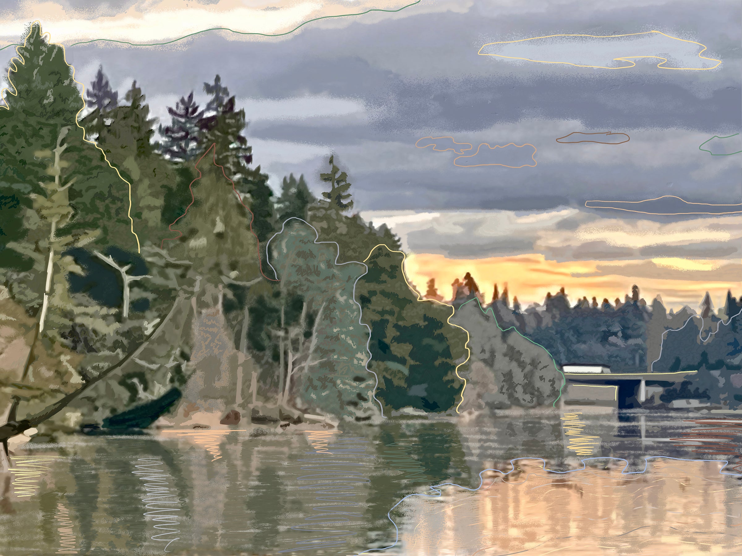'Sunset Bay', Print - by Taylor Clinton