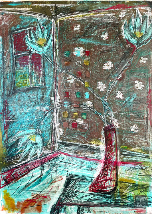 'Teal Flowers'