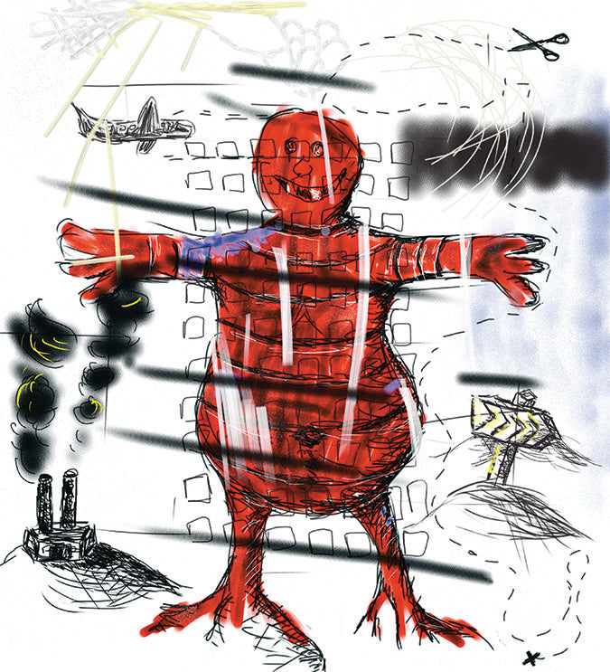 'Red Man' Print - by Taylor Clinton